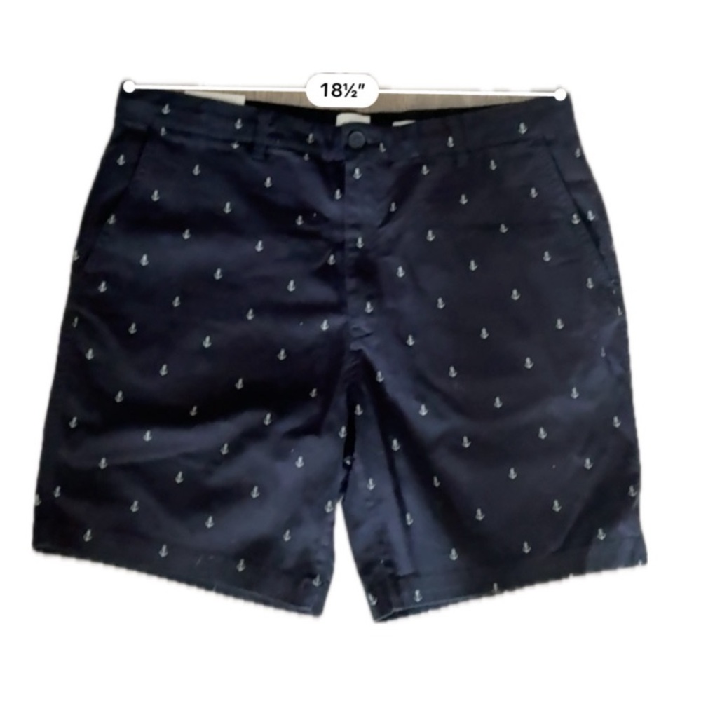 H&M Navy Blue Shorts with Embroidered Anchor Pattern - Picture 5 of 5